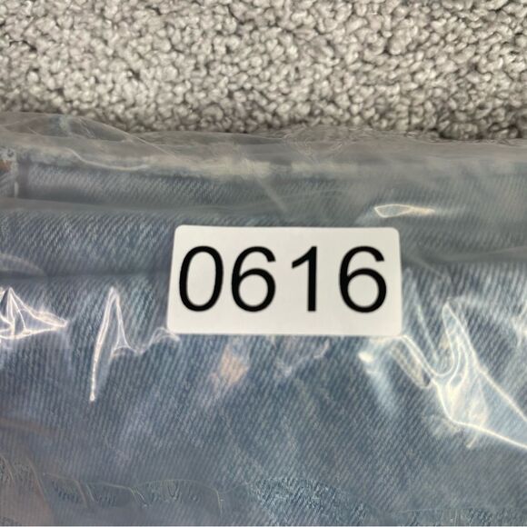 Abercrombie & Fitch Jeans Women's 30 Blue 90's Straight High Rise Split Leg - Picture 12 of 12